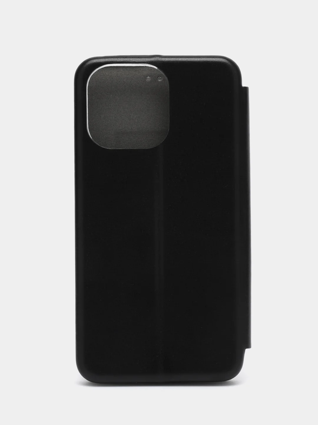 Черный чехол-книжка для iPhone 13, экокожа