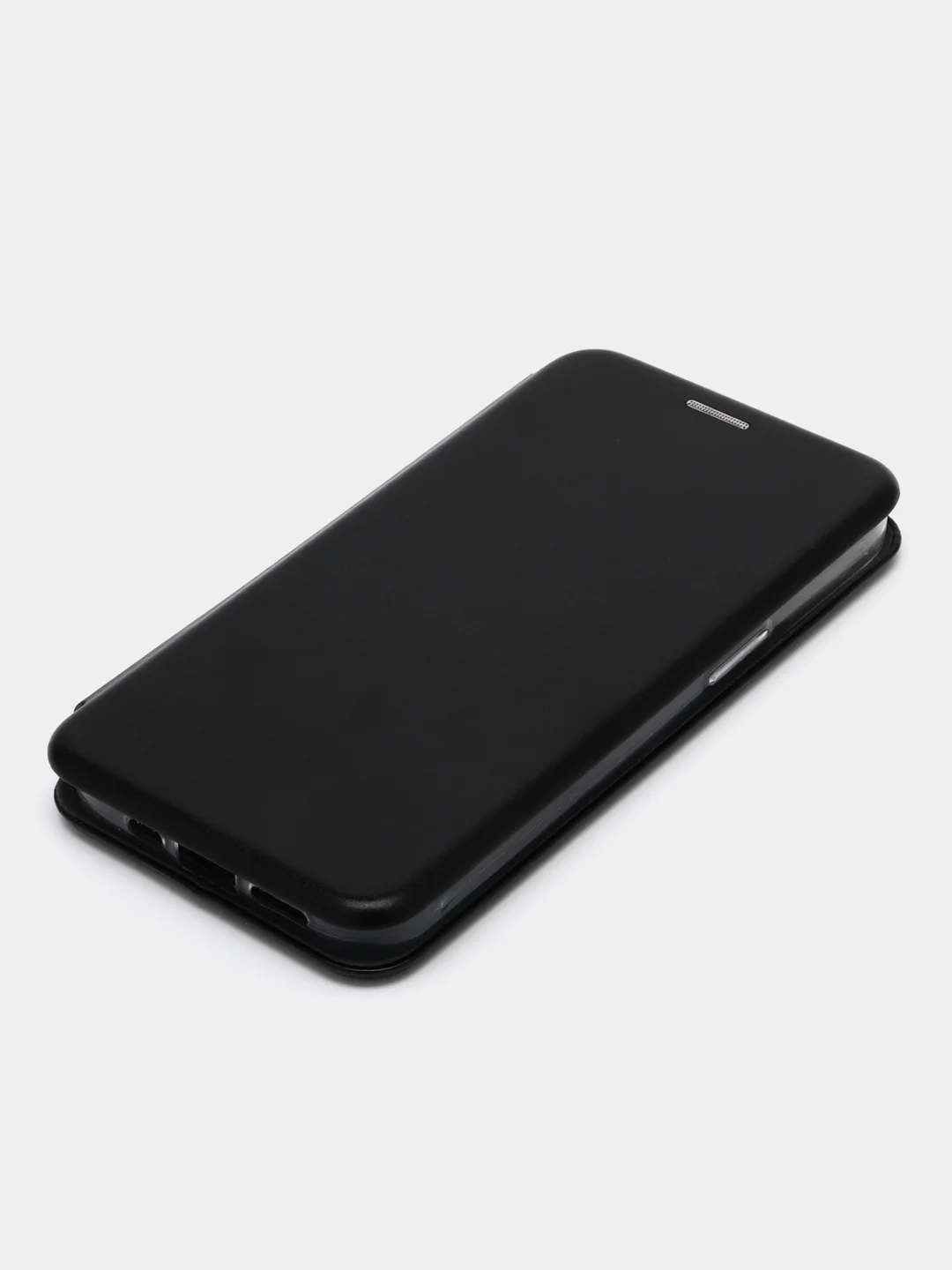 Черный чехол-книжка для iPhone 13, экокожа