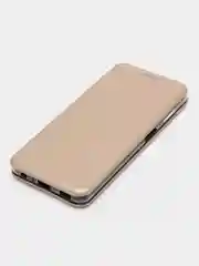 Золотой чехол-книжка для Samsung Galaxy A 22, Samsung Galaxy M 32 экокожа (Самсунг А 22 М 32)