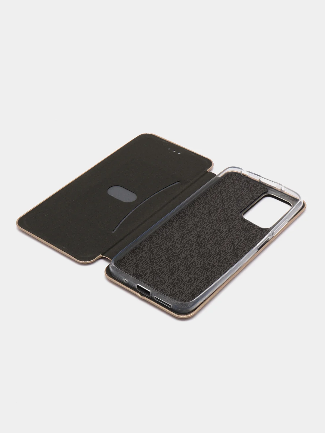 Золотой чехол-книжка Xiaomi Redmi 10 (Сяоми Редми 10), экокожа