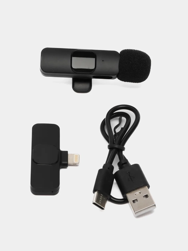 Беспроводной микрофон-петличка на iPhone Lightning, Type-C