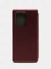 Бордовый чехол-книжка для Samsung Galaxy S 20 Ultra, S 11 +, S11 Plus,экокожа (Самсунг С 20 ультра)