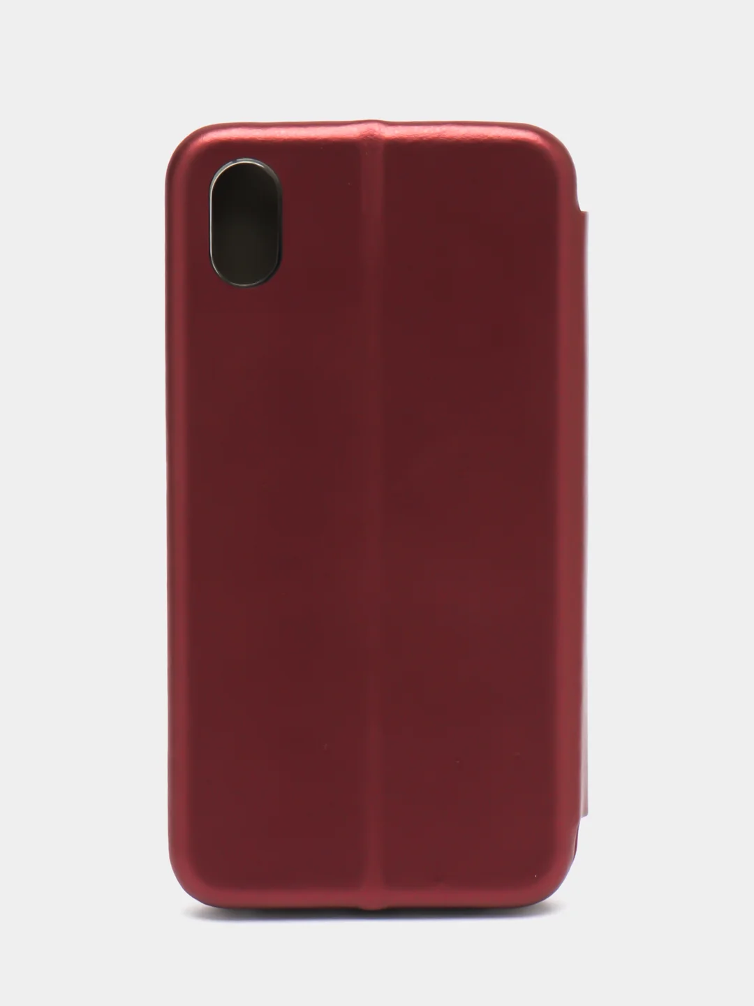 Бордовый чехол-книжка для iPhone XR, 10r, экокожа