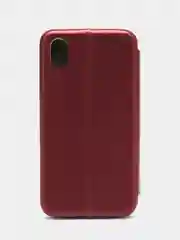 Бордовый чехол-книжка для iPhone XR, 10r, экокожа