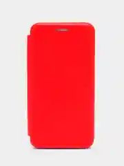 Красный чехол-книжка для iPhone 13, экокожа