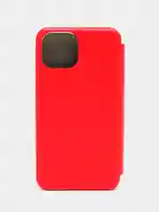 Красный чехол-книжка для iPhone 13, экокожа