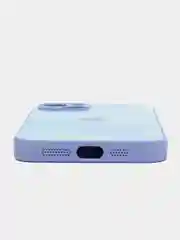 Небесно-голубой чехол для iPhone 11 / 12 / 13 Pro Max, Айфон, с закаленным стеклом на задней панели
