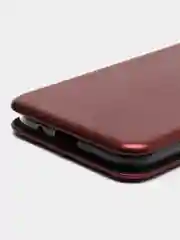 Бордовый чехол-книжка для Honor 9 s, Huawei Y5P, Хонор 9 s,  экокожа