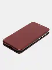 Бордовый чехол-книжка для Honor 9 s, Huawei Y5P, Хонор 9 s,  экокожа