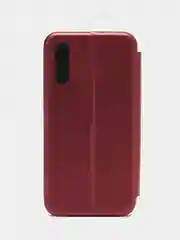 Бордовый чехол-книжка для Samsung Galaxy A 50 (Самсунг А 50), A50 экокожа