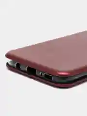 Бордовый чехол-книжка для Samsung Galaxy A 50 (Самсунг А 50), A50 экокожа