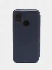 Темно-синий чехол-книжка Xiaomi Mi 8, Сяоми ми 8, экокожа