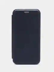 Темно-синий чехол-книжка Xiaomi Mi 8, Сяоми ми 8, экокожа
