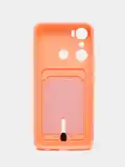 Пастельно-коралловый силиконовый чехол для Infinix Hot 20i (инфиникс хот 20i)