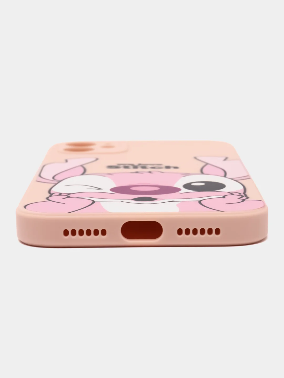 Розовый чехол с принтом на Apple Iphone 11