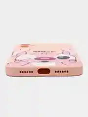 Розовый чехол с принтом на Apple Iphone 11