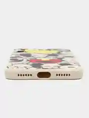 Бежевый чехол с принтом на iPhone XS