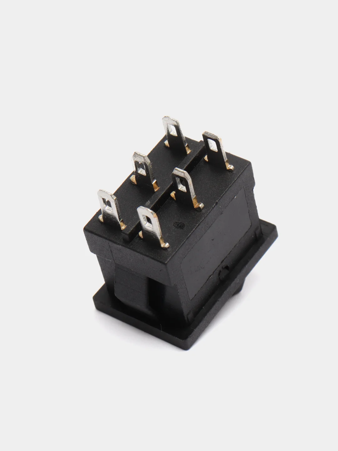 Переключатель KCD1-101 on-on черный, 6A 250VAC, 6 контактов