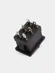 Переключатель KCD1-101 on-on черный, 6A 250VAC, 6 контактов