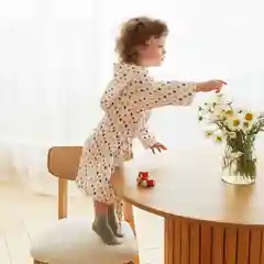 Халат детский муслиновый LoveLife "Сердечки", хлопок, 6 лет, рост 116-122 см