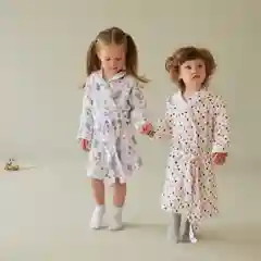 Халат детский муслиновый LoveLife "Сердечки", хлопок, 6 лет, рост 116-122 см