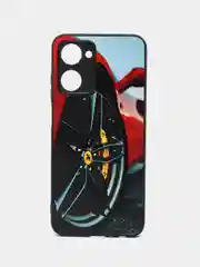 Красный чехол с рисунком на Realme 10 4G (Реалми 10 4G)