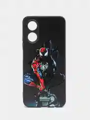 Темно-синий чехол для Oppo A17 (Оппо А17), с рисунком
