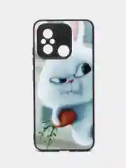 Белый чехол с рисунком на Xiaomi Redmi 12C (Сяоми Редми 12Ц)