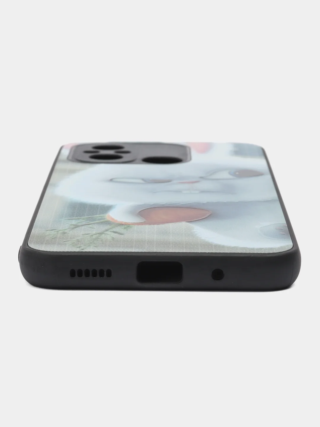 Белый чехол с рисунком на Xiaomi Redmi 12C (Сяоми Редми 12Ц)