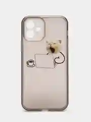 Черный чехол на iPhone 11, 12, 13 / 14 Pro Max / 7, 8 Plus / XR / XS / X, айфон про макс, прозрачный