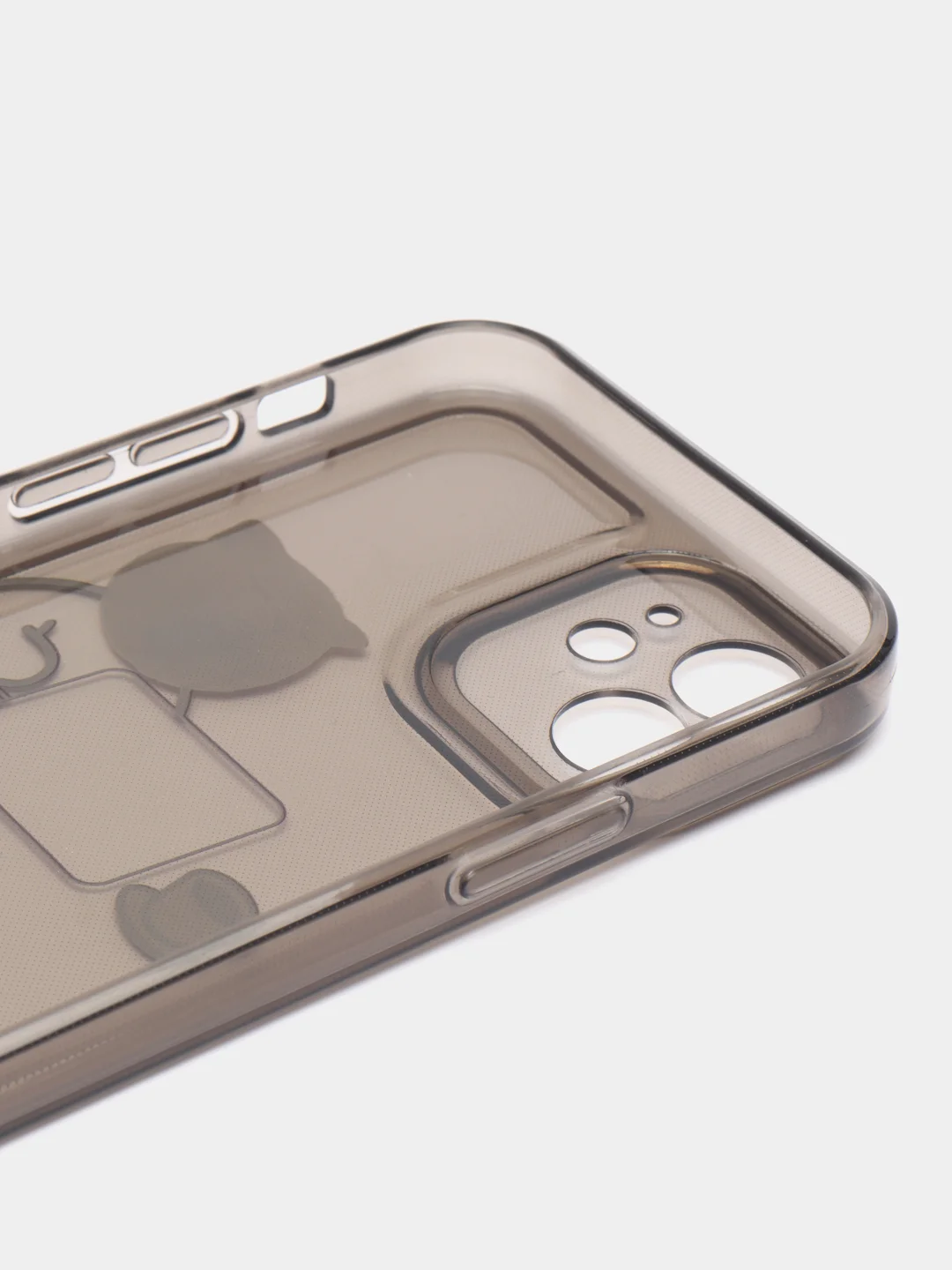 Черный чехол на iPhone 11, 12, 13 / 14 Pro Max / 7, 8 Plus / XR / XS / X, айфон про макс, прозрачный