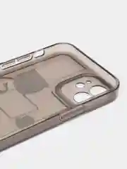 Черный чехол на iPhone 11, 12, 13 / 14 Pro Max / 7, 8 Plus / XR / XS / X, айфон про макс, прозрачный