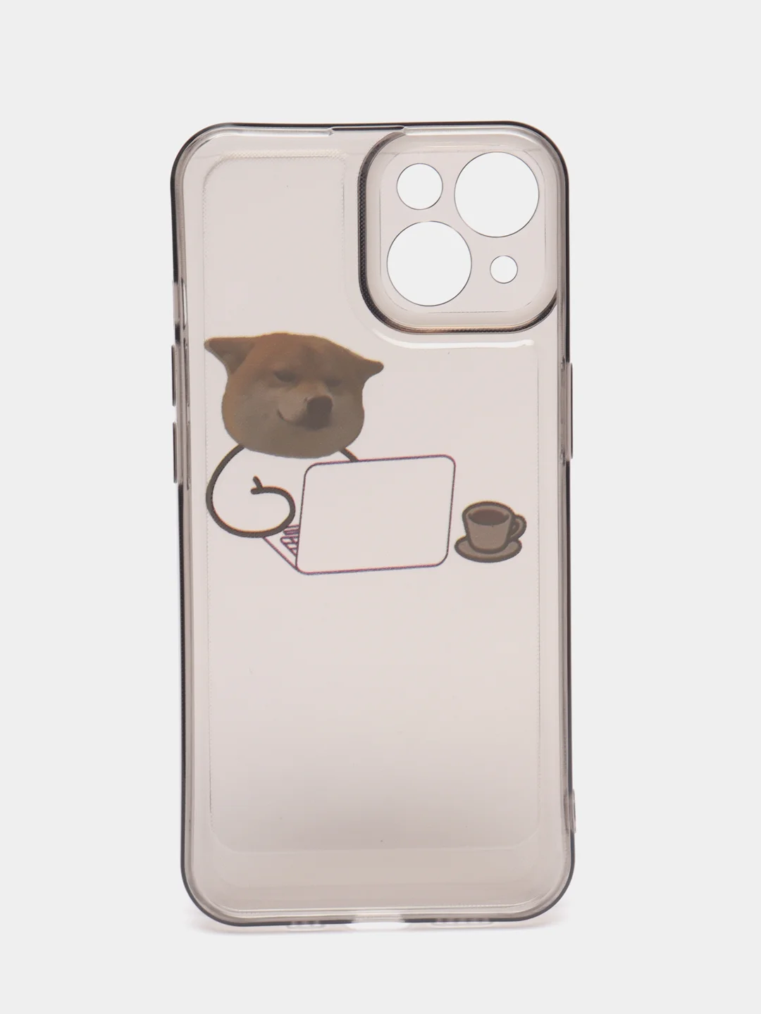 Бежевый меланж чехол на iPhone 11, 12, 13 / 14 Pro Max / 7, 8 Plus / XR / XS / X, айфон про макс, прозрачный