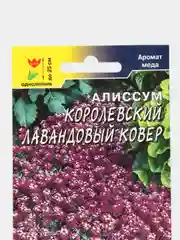 Алиссум Королевский Лавандовый ковер, семена, цветы
