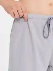 Серый металлик шорты компрессионные с тайтсами, мужские, спортивные