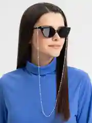 Серебряный цепочка для очков