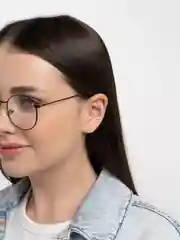 Черный имиджевые очки MIRSEE, прозрачные, унисекс, круглые,без диоптрий