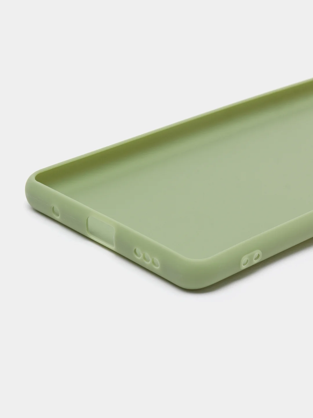 Зеленый чехол силиконовый для Xiaomi Redmi Note 10 Pro бампер черный LuxCase