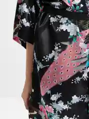 Черный халат женский