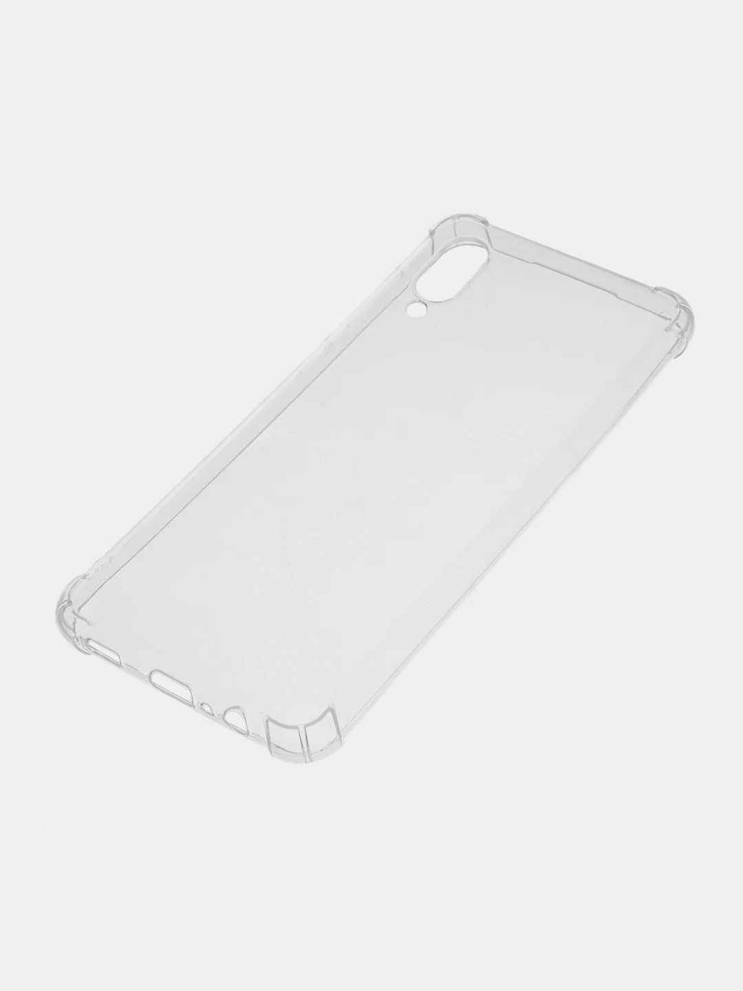 Прозрачный чехол силиконовый для Samsung Galaxy A02, бампер, противоударные углы, прозрачный RedLine