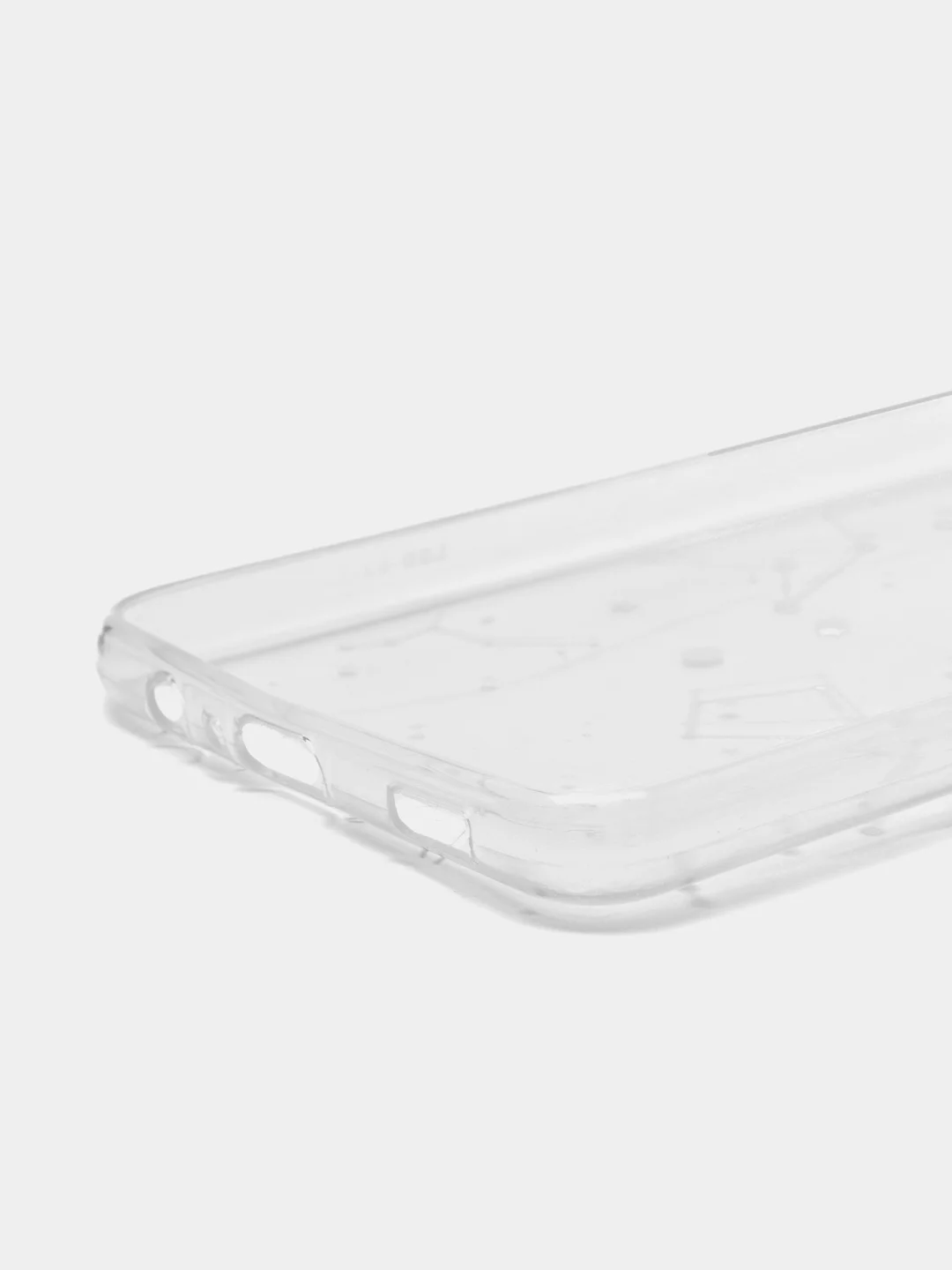 Белый чехол силиконовый для Samsung Galaxy M12, накладка, бампер прозрачный с принтом, RedLine