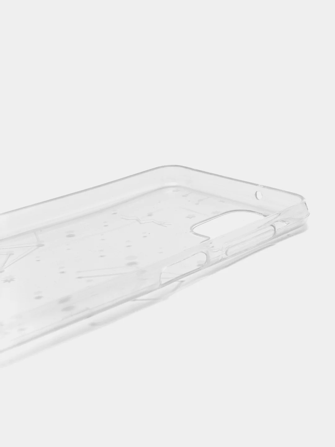 Белый чехол силиконовый для Samsung Galaxy M12, накладка, бампер прозрачный с принтом, RedLine