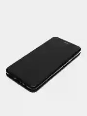 Черный чехол-книжка для Samsung Galaxy A20s, A 20s, A 20 s, экокожа (Самсунг А20с)