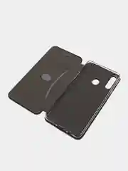 Черный чехол-книжка для Samsung Galaxy A20s, A 20s, A 20 s, экокожа (Самсунг А20с)