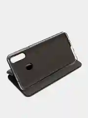 Черный чехол-книжка для Samsung Galaxy A20s, A 20s, A 20 s, экокожа (Самсунг А20с)