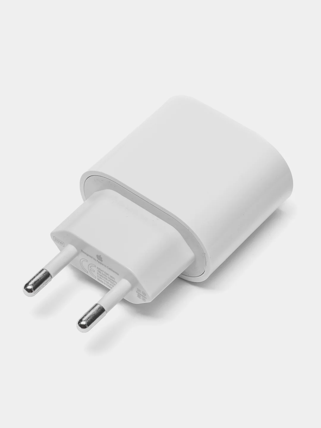 Белый блок питания для iPhone с Type-C, 20W, с быстрой зарядкой
