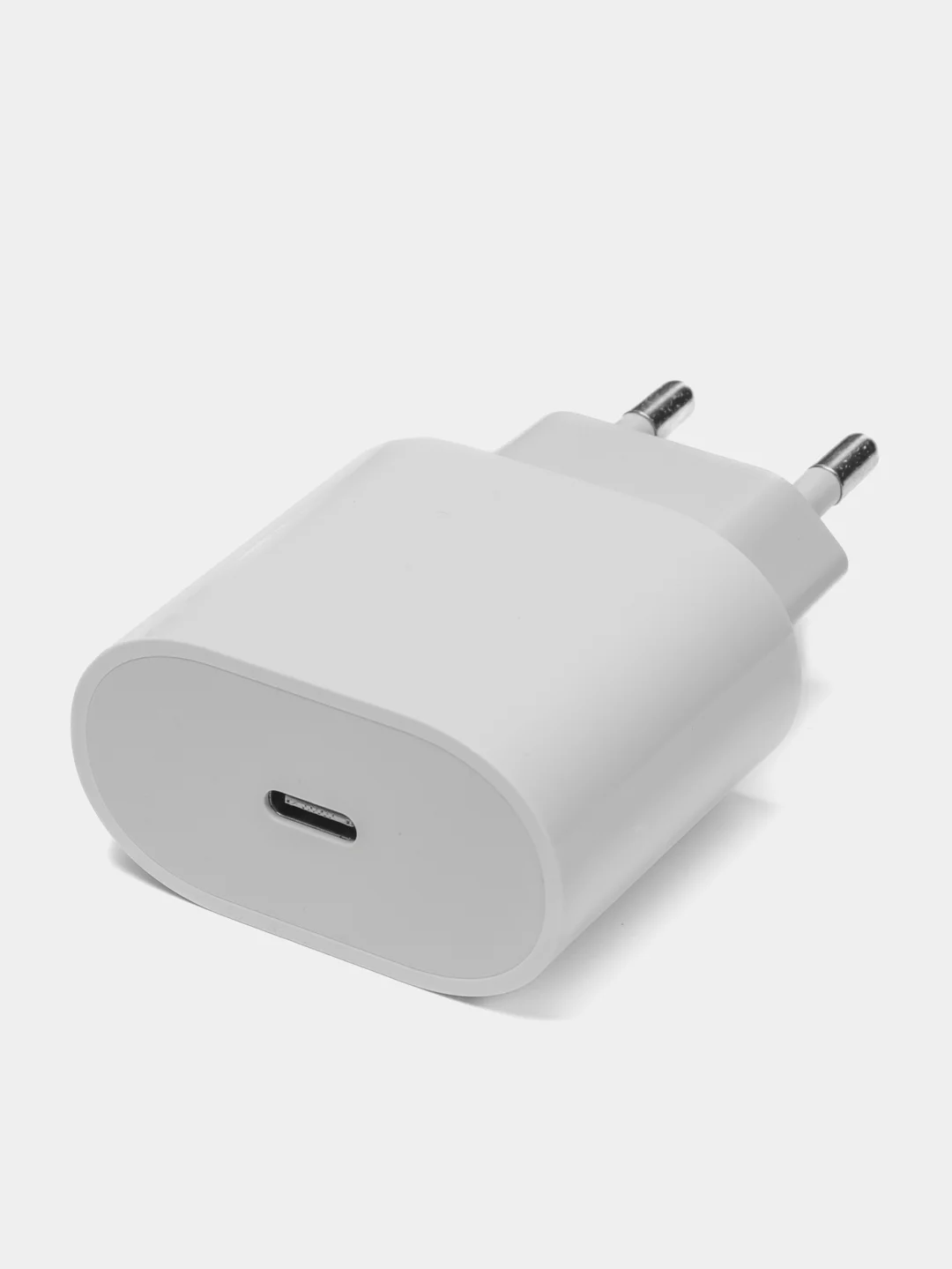 Белый блок питания для iPhone с Type-C, 20W, с быстрой зарядкой