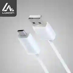 Кабель LuazON, microUSB - USB, 1 А, 0.8 м, белый