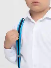 Синий подтяжки детские