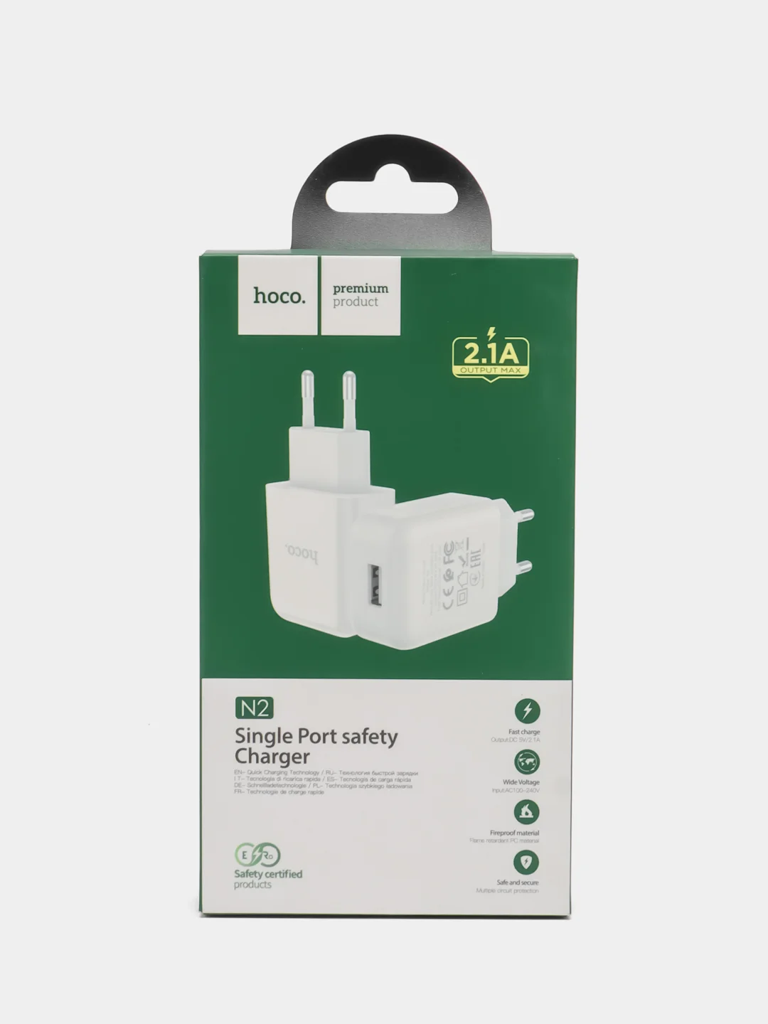 Сетевое зарядное устройство HOCO N2, 10,5W, 2,1A